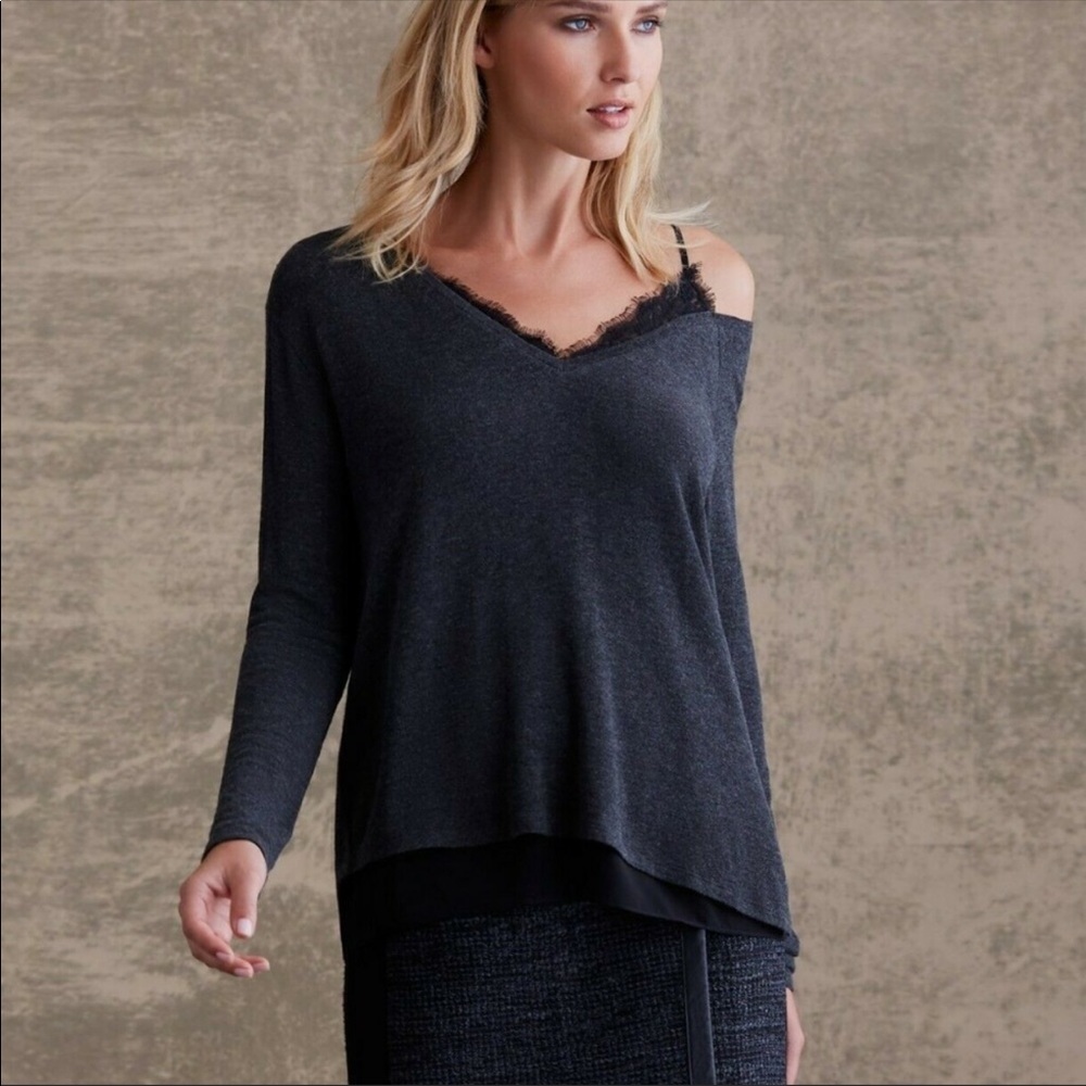 Bailey44 Hannah Top 1 Cold Shoulder